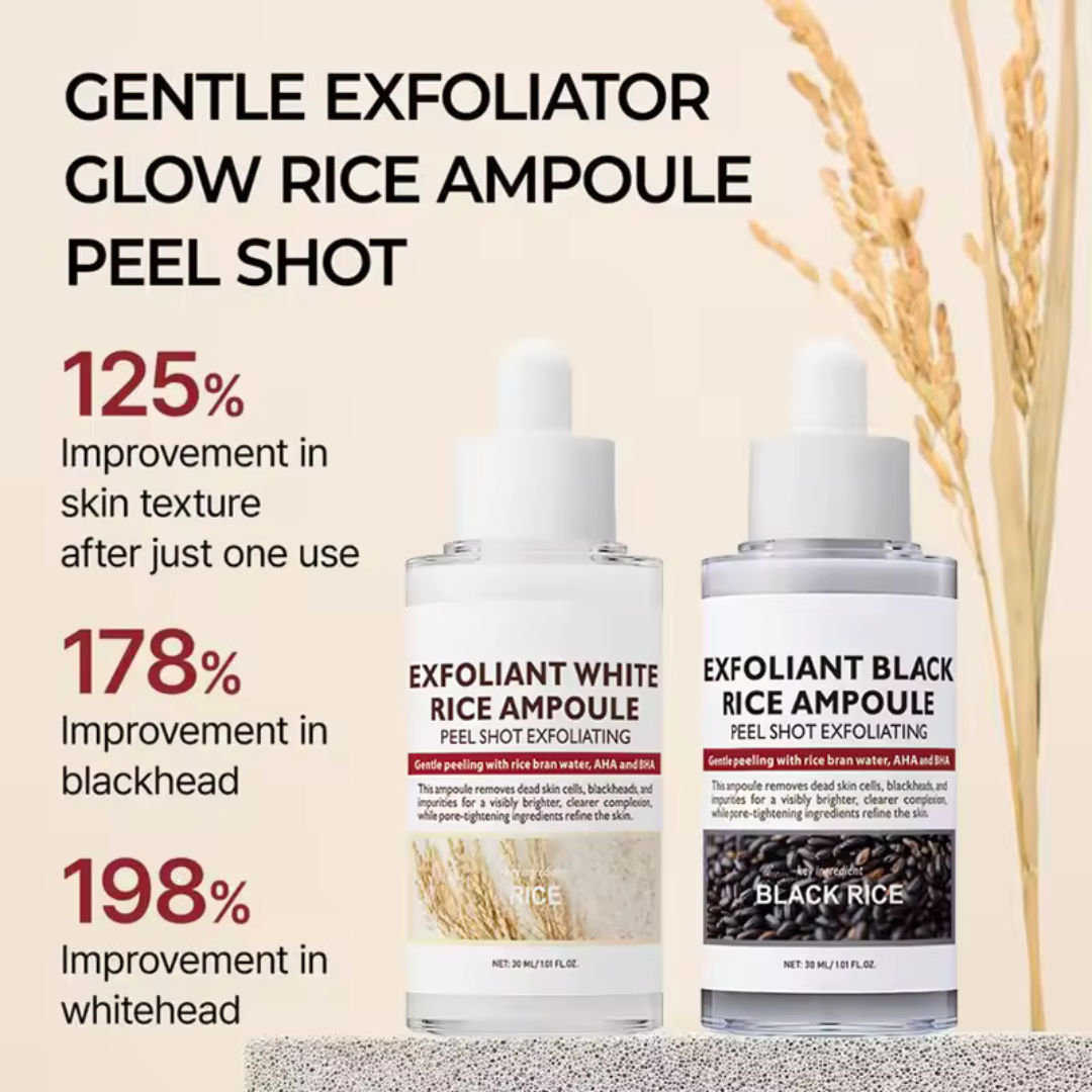 Rice Glow Repair Shot | Gentle Cleansing Essence & Exfoliant (Bundle)