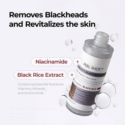 Black Rice Glow Repair Shot | Gentle Cleansing Essence & Exfoliant